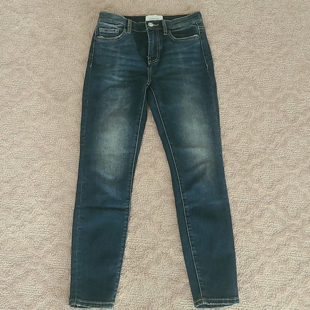 Current Elliott New Stiletto Ankle Mid Rise Jeans Skinny 25